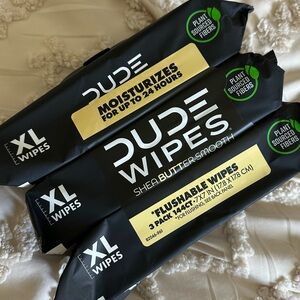 Shea Butter Smooth Flushable XL Wipes – Black/Yellow